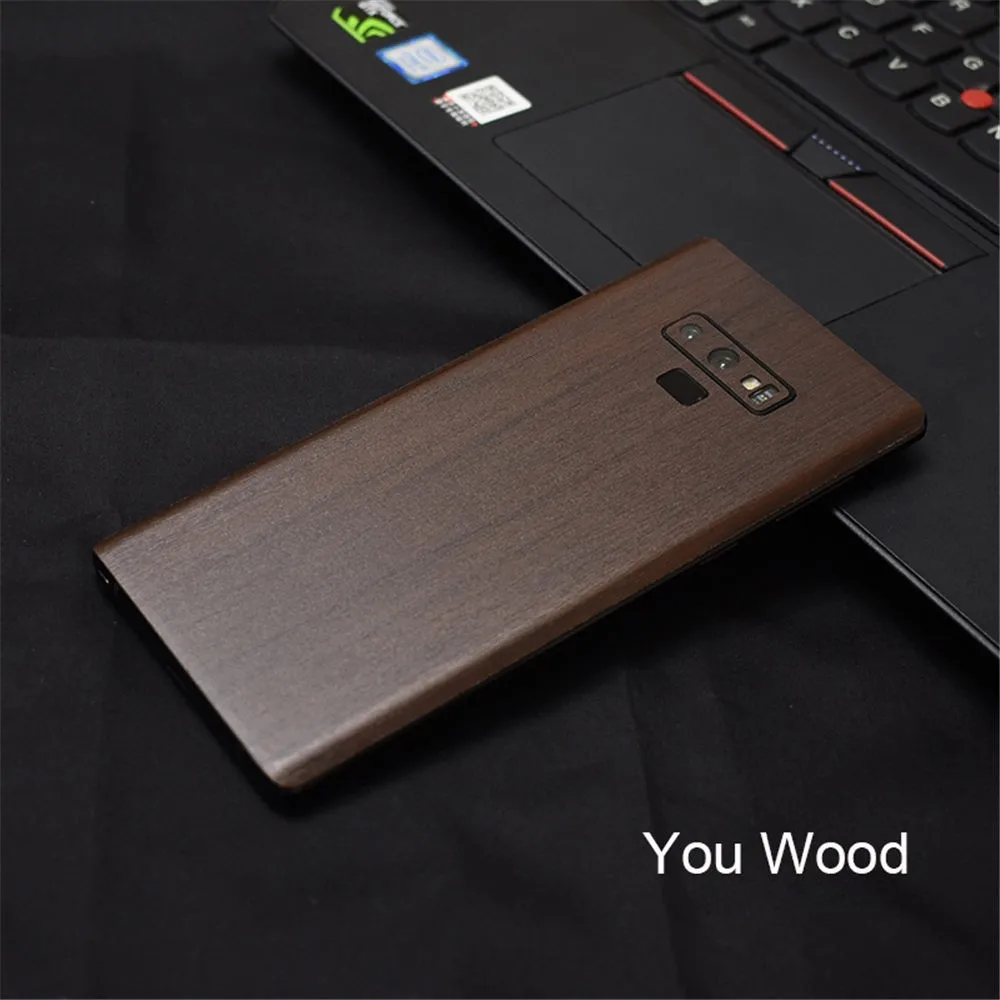 Back Cover Film For Samsung Galaxy Note 9 8 LeatherCarbon FiberWood Skins Protective Sticker For Samsung S9 S8 Plus Note 9 8 (9)