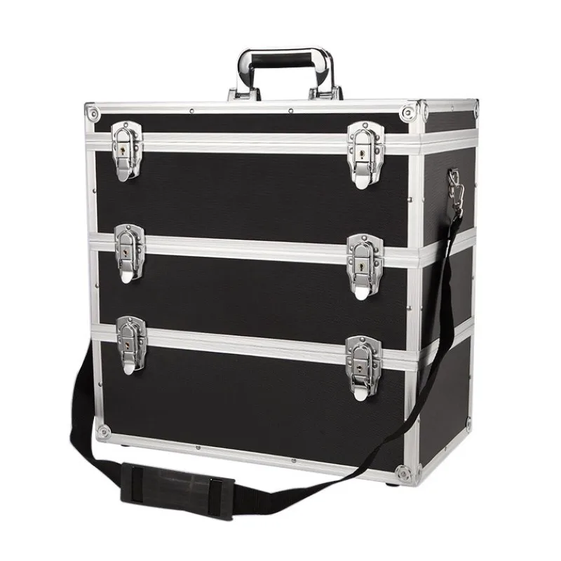 

tool case Multi-layer combination storage toolbox portable multi-function Hardware large capacity repair aluminum alloy car box