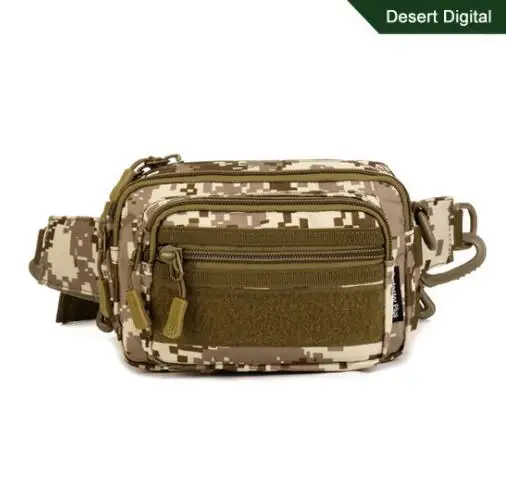 Камуфляжная нейлоновая Водонепроницаемая Сумка Molle, Мужская поясная посылка, Военная Тактическая альпинистская армейская сумка, дорожные походные сумки - Цвет: Desert digital