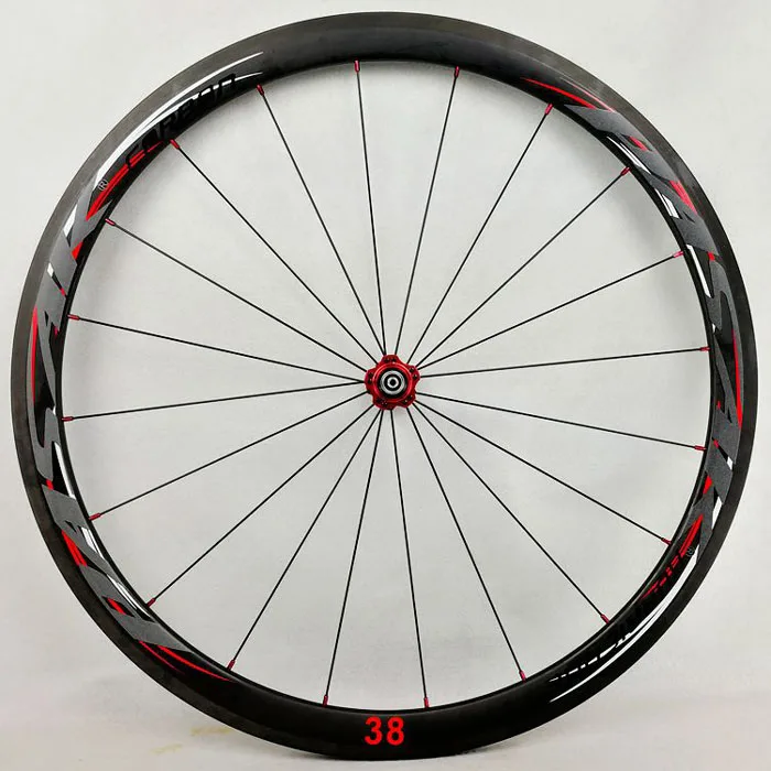 Best 700C Wheelset Carbon Wheels Road Bike Tubeless Wheel V/C Brake Profile 38-40-50-55mm Depth Clincher Carbon Rim Direct-pull 6