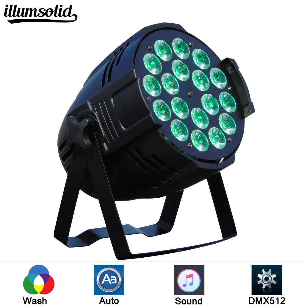 Aluminum LED Par 18x12W RGBW LED Par Can Par 64 led spotlight dj