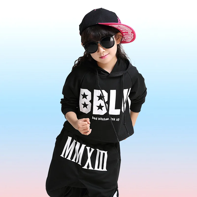 Fashion Children Jazz Dance Clothing Boys Girls Street Dance Hip Hop Costumes Kids Performance Clothes Sets