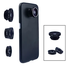 Телефон Камера объектив 180 Объективы для камеры рыбий глаз Широкий макро с чехол КРЫШКА ДЛЯ samsung Galaxy s8 plus s6 edge S5 Примечание 3 в 1 Мини-эс-комплект