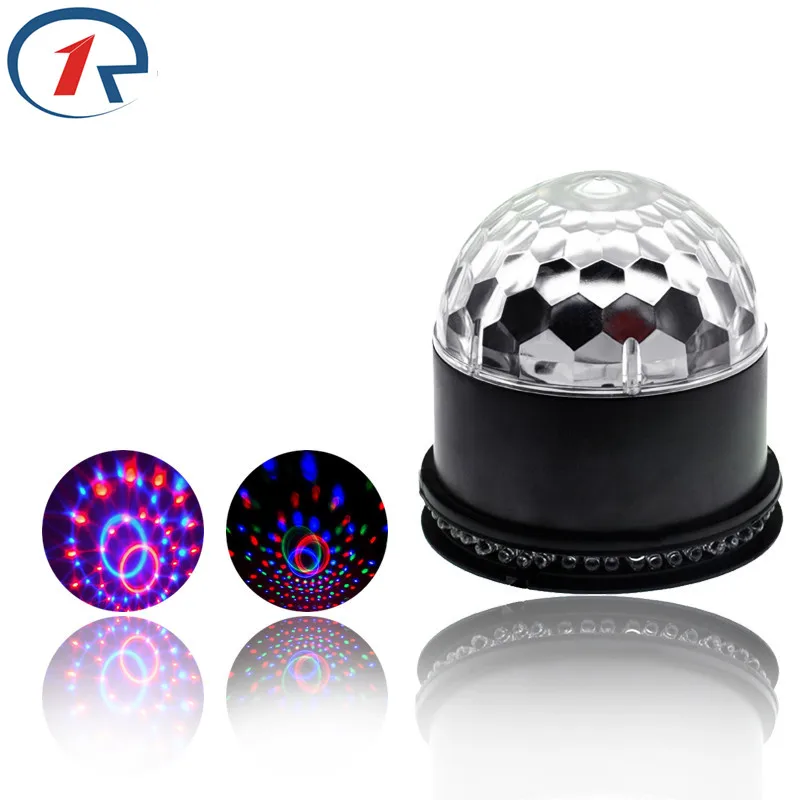 Zjright Mini Led 6color Stage Lighting Laser Projector Rotated Spin Zjright Mini Led 6color Stage Lighting Laser Projector Rotated Spin Voice Activated Crystal Magic Ball Ktv Table Disco Light