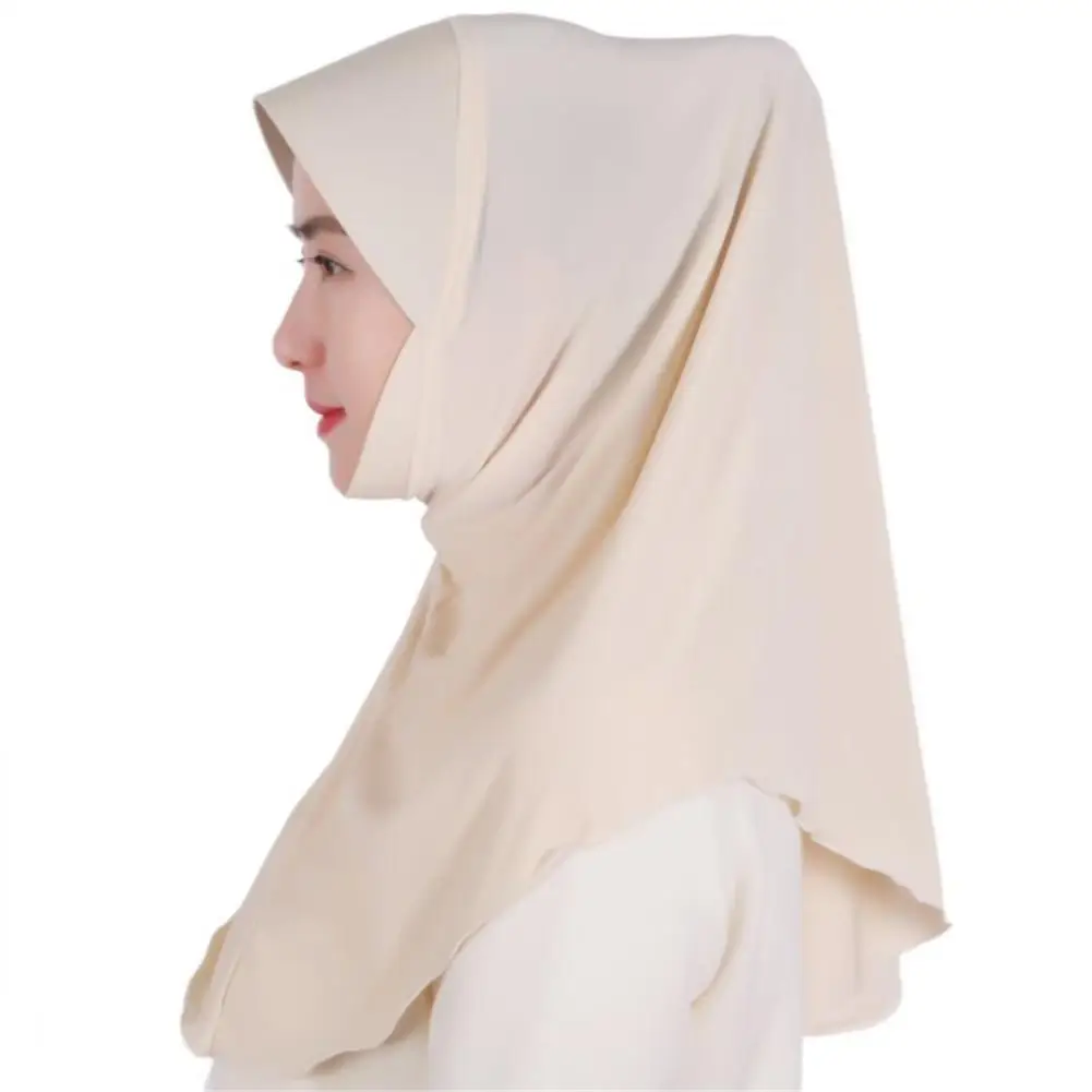 Женский мусульманский хиджаб Хуэй Национальный стиль платок Защита от Солнца защиты сплошной цвет подшлемник Шарф Шаль Исламская голова