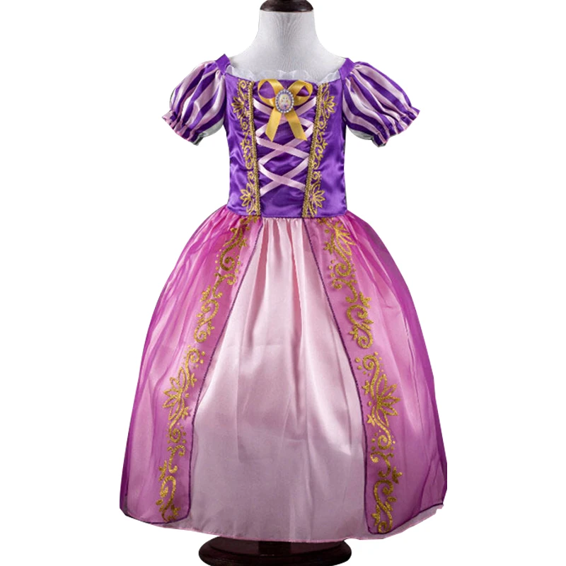 

Girls Summer Princess Dress Kids Cinderella Aurora Rapunzel Belle Snow Girls Dresses Clothes Cosplay birthday Party Dresses