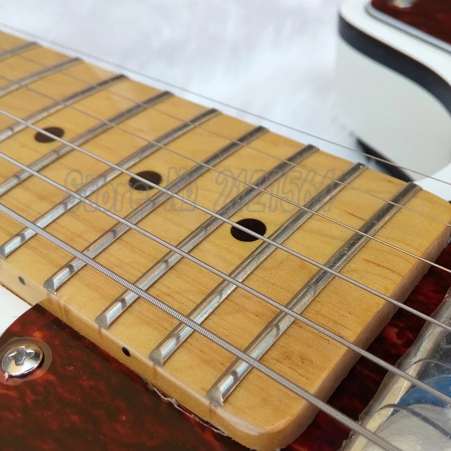 New Electric Guitar TL white body Black binding Maple Fretboard Chinese Custom Shop high quality New Electric Guitar TL white body Black binding Maple Fretboard Chinese Custom Shop high quality