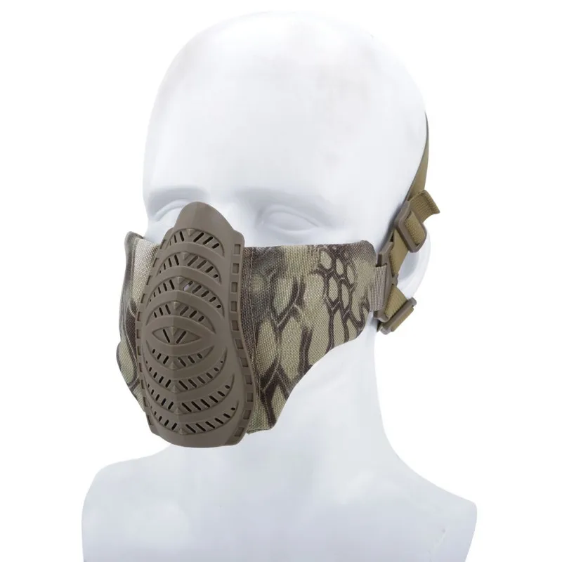 

Anti-Shock Riding Tactical Mask Half Face Protection Half Mask 1000D Protection CS Outdoor Riding Mask Protective helmet