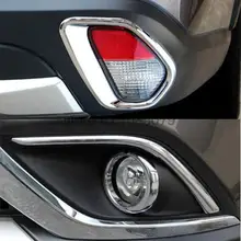 Подходит для Mitsubishi Outlander Хром Передняя лампа заднего противотуманного фонаря крышка отделка противотуманная рамка литье Стайлинг Гарнир