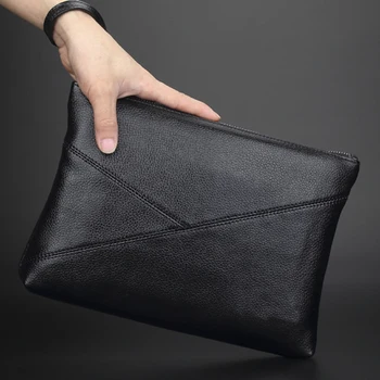 

MEIGARDASS Fashion Genuine Leather Men Wallets Long Style Multi-Functional Wallet Purse Genuine Leather Male Clutch Card Pack