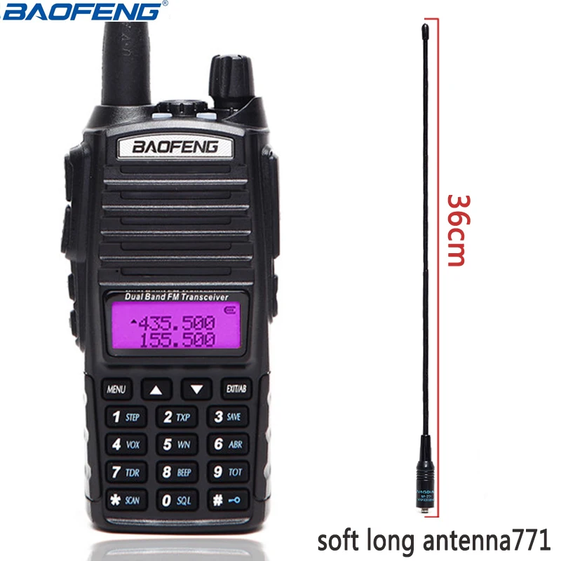 Baofeng UV-82 портативное радио UV82 5 Вт рация VHF/UHF двухдиапазонный Pofung UV 82 CB любительский двухсторонний радиоприемопередатчик