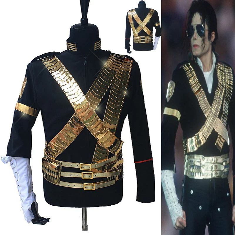 Rare MJ Michael Jackson Costume Classic JAM Jacket Metal Full Set 