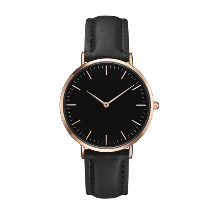 

Hot Retro PU Leather Band Analog Quartz Wrist Watch Clock Simple Casual Women Men Watches Ladies Minimalist Leather Strap Watch
