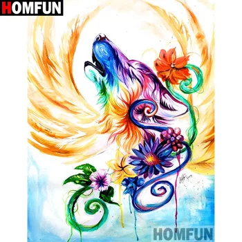 

HOMFUN Full Square/Round Drill 5D DIY Diamond Painting "Colored flower" 3D Embroidery Cross Stitch 5D Home Decor A13541