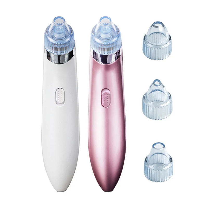 

Face Pore Cleaner Vacuum Clean Blackhead Remove Exfoliating Comedo Suction Pimple Remover With 4 Tips 2 Colours Beauty Machine