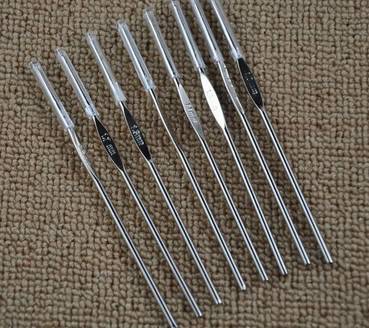 

8 pc/set Small Size Stainless Steel Crochets Hook Knitting Kit Needles tools 1mm-1.7mm DIY hand Tool handicrafts NEEDLE-7694