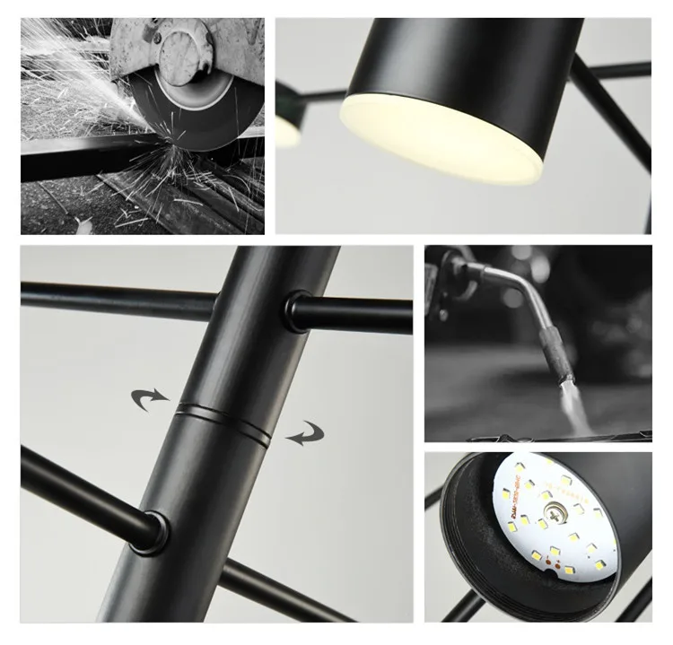 DAR Modern Ceiling Chandeliers Lustre LED Chandelier Lighting Fixtures 4