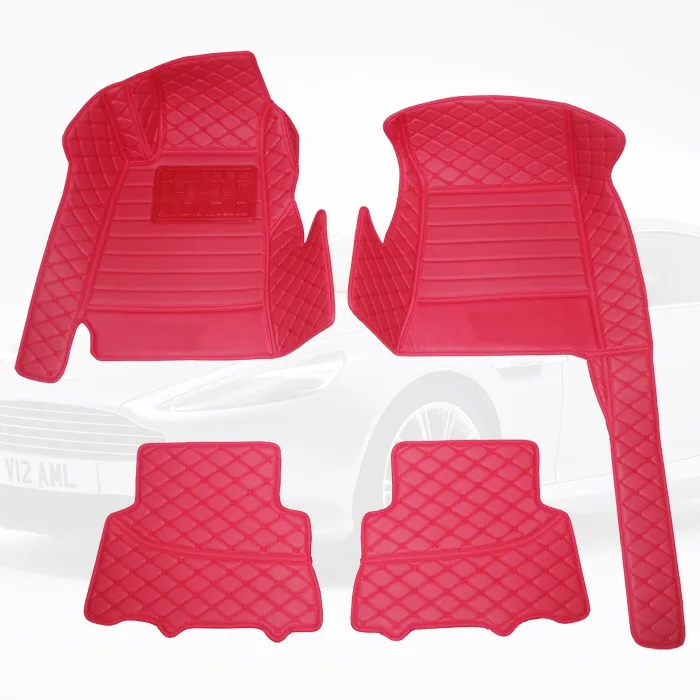 Leather Car floor mat carpet rug for AstonMartin DB9 DB11 Rapide
