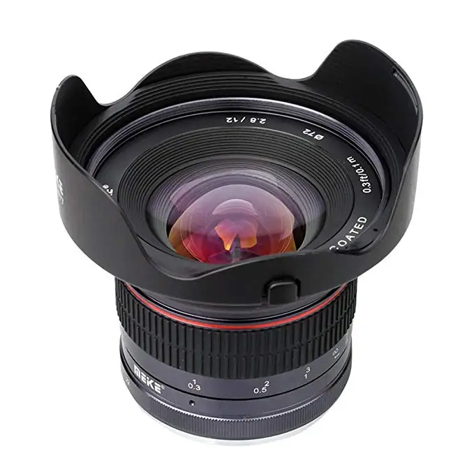 US $229.99 Fomito Meike 12mm F28 Ultra Wide Angle Manual Foucs Prime Lens For Sony AlphaNex E Mount APSC Mirrorless Camera