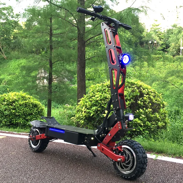 FLJ новейший дизайн складной электрический скутер для взрослых с 3200 Вт Мотор колеса электрический скутер внедорожный fat tire kick скутер