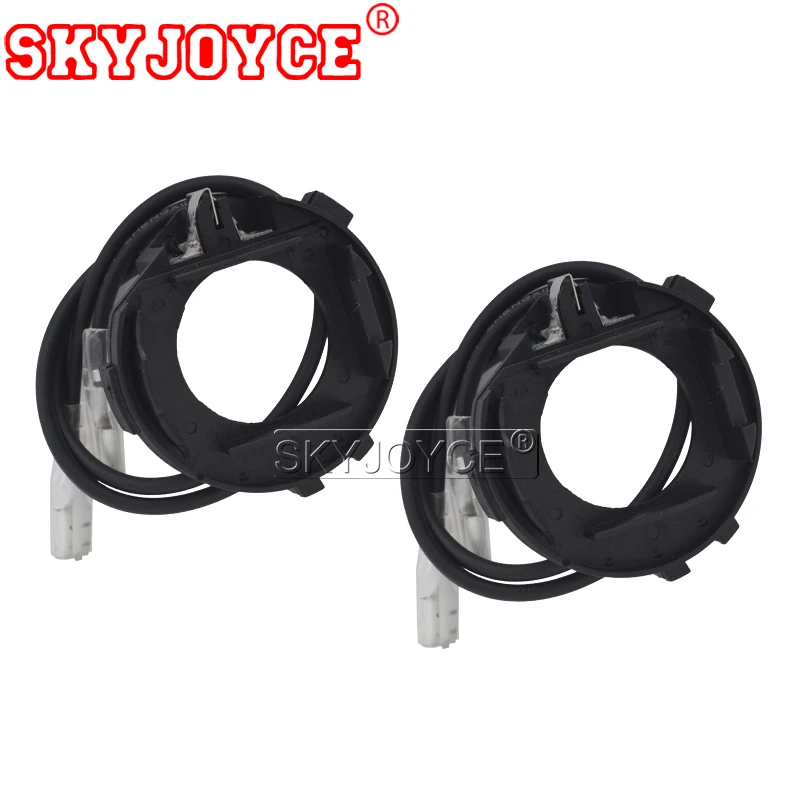 SKYJOYCE 2PCS h7 led headlight holders clip Car Led Headlight Adapters Base Holders Socket for H7 LED headlamp for golf 7 sharan (1)