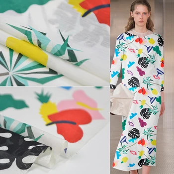 

Fairy Tale Silk Flax Silk Fabric Wide New Spring and Summer Dress Fabric