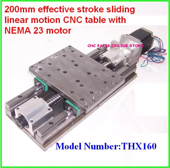 200 мм для активного хода раздвижной линейный стол с ЧПУ Типа CNC с nema 23 мотором