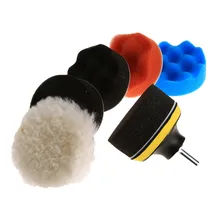 8Pcs/Set 3inch Polishing Buffing Pad Sponge Kit Car Polisher M10 Thread Adapter Car Wash Auto Detailing Cleaning Car Styling