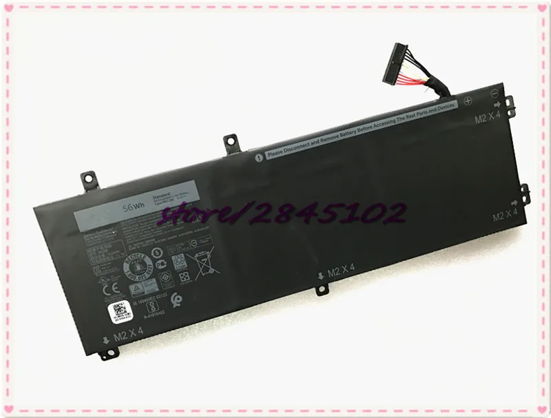 

56WH 6 Cell Battery RRCGW For Dell XPS 15-9550-D1728 15-9550-D1628 XPS15 9550 for Precision 5510 RRCGW M7R96 62MJV