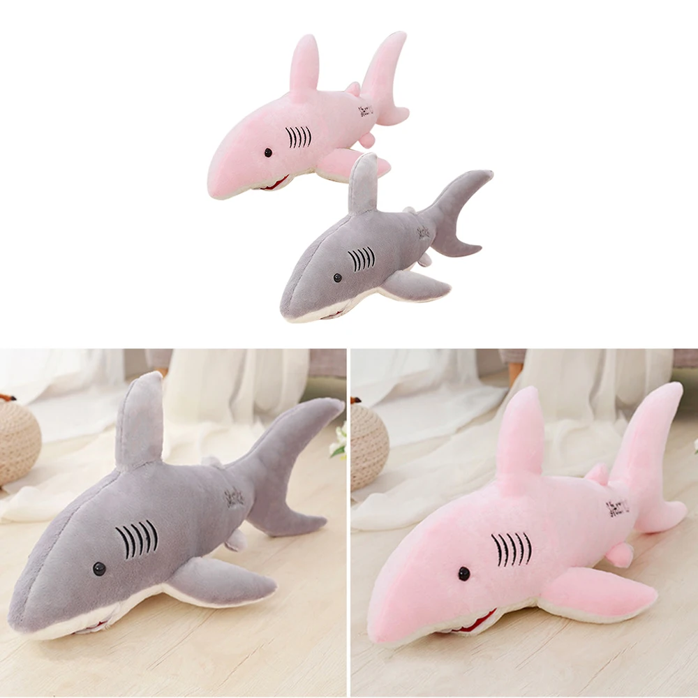 New Soft 50cm/70cm Shark Plush Shark Whale Stuffed Fish Ocean Animals Kawaii Doll Toys For Children Kids Cartoon Toy Baby's Gift