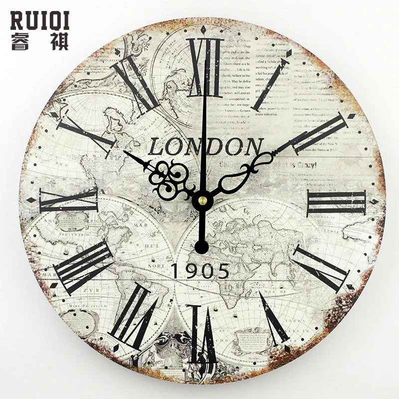 world map large decorative wall clock modern design fashion silent meeting room wall decor clocks home - Designer Large Wall Clocks world map large decorative wall clock modern design fashion silent meeting room wall decor clocks home - Designer Large Wall Clocks