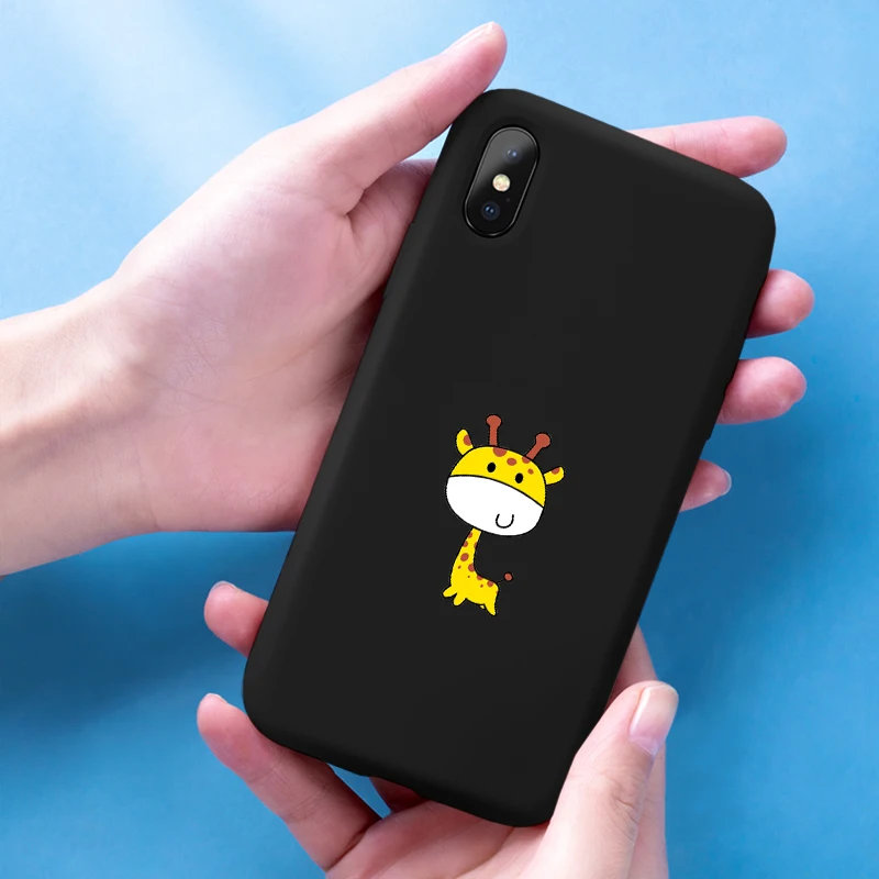

Phone Case On The For Iphone x s xs max xr rx sx Cartoon Letter Deer Soft TPU For Apple IphoneX I Phone Iphon xsmax coque capa