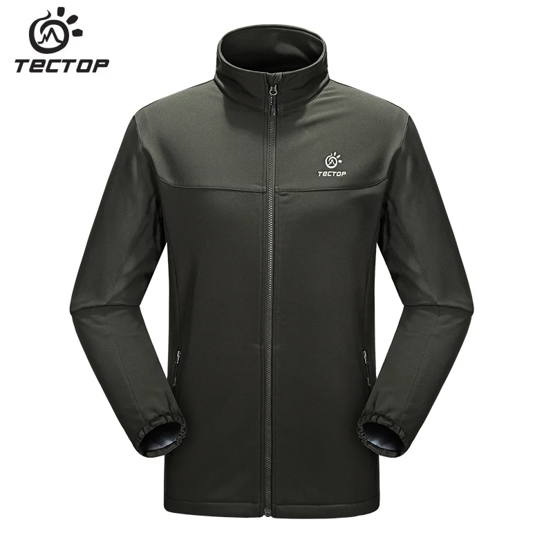 

Tectop Soft Shell Jacket Male Spring Waterproof Windproof Warm Sports Outdoor Trekking hiking Camping Travel jacket for men
