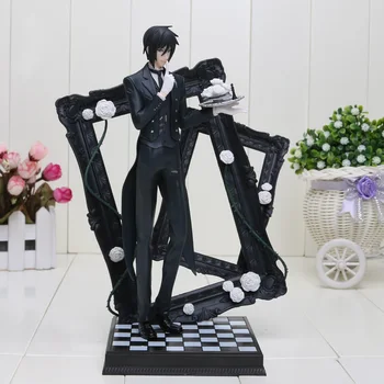 

25cm Black Butler Book Of Circus Sebastian Michaelis PVC Action Figure Collectible Model Toy