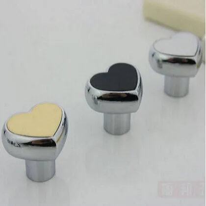

Modern minimalist frosted space aluminum alloy cabinet handle drawer heart-shaped single round wardrobe door hardware handle