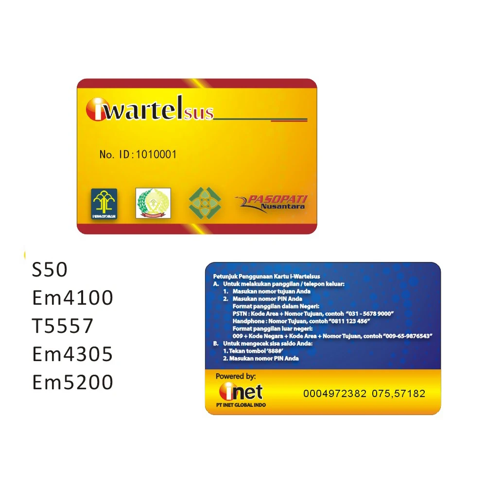 500pcs /125Khz RFID Proximity ID Card printing. VIP card pirnting