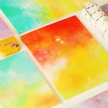 Бумажный акварельный tsmip дневник винтажный канцелярский блокнот