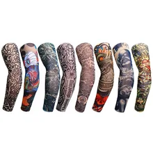 Уличные велосипедные рукава 3D тату напечатанные руки грелки УФ Защита MTB велосипед велосипедные рукава Защита рук для верховой езды рукава