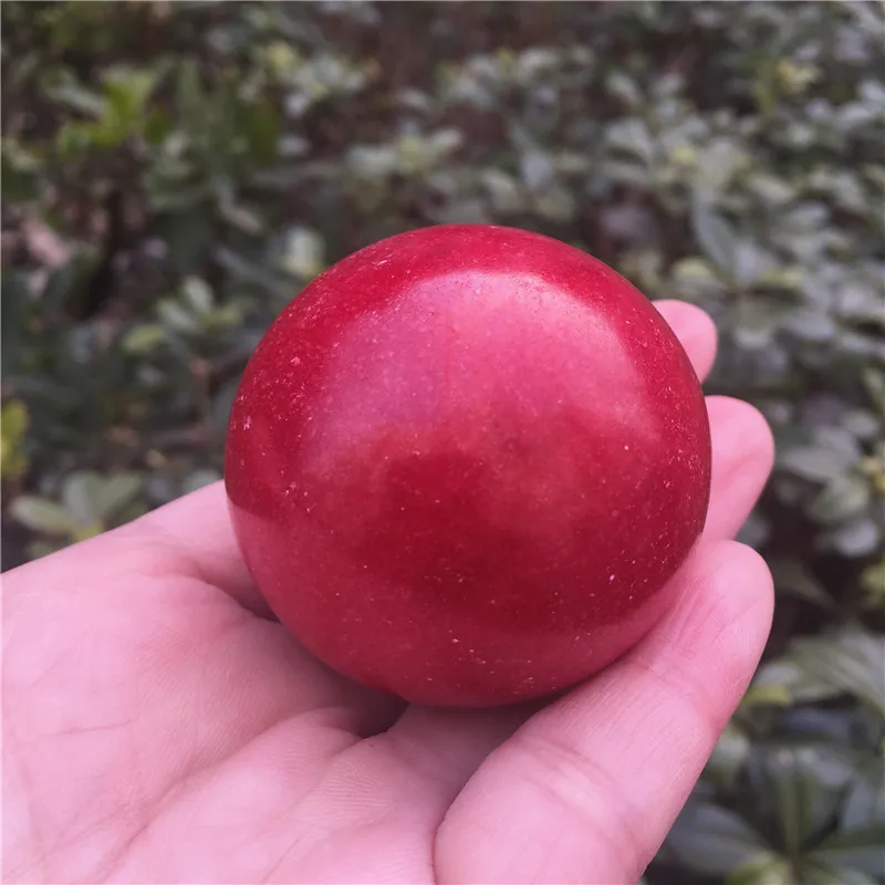 

Natural Red Jade Crystal Sphere Ball Gemstone Great for Meditation Home Decoration Chakra Reiki Healing Stone