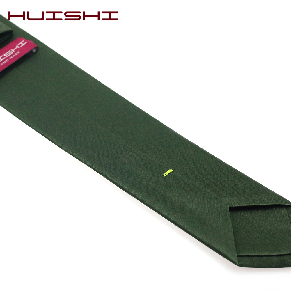 HUISHI 1200 иглы 6 см 8 см черно-зеленые мужские галстуки мужской модный темно-зеленый тонкий галстук деловой зеленый галстук для мужчин