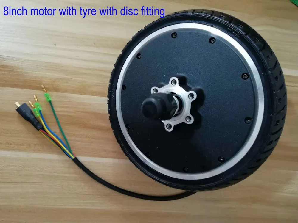 Clearance 8inch BLDC hub motor gearless with tyre 24v36v 180w-400w for electric scooter ebicycle MTB lithium Folding bike motorcycle 6