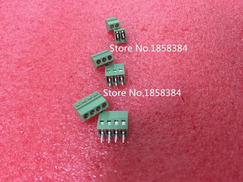 

50PCS 2.54MM PITCH SPRING TERMINAL BLOCKS CONNECTOR 2/3/4/5/10-20P KF120 STRAIGHT PIN COPPER SCREW PCB TERMINALS RoHS