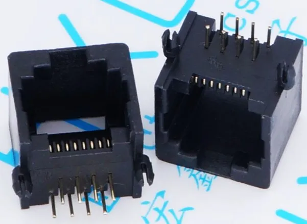 10 قطعة/الوحدة rj11 مقبس الهاتف مقبس 8p8c مأخذ 8pin الكريستال الإناث
