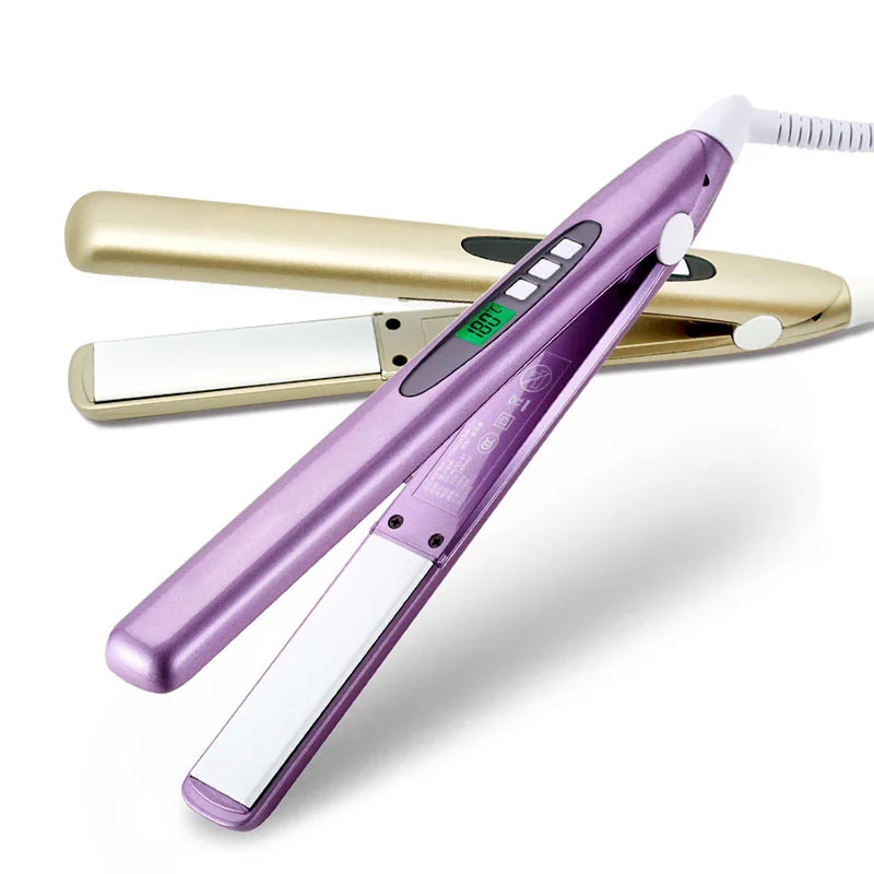 

Ceramic Hair Straightener Intelligent LCD Hair Straightening Flat Iron Professional Styling Tools