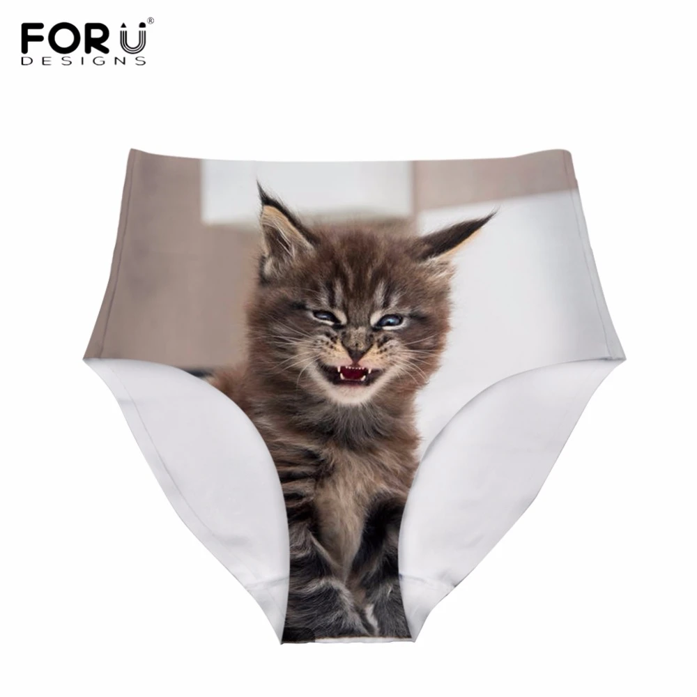 Forudesigns Culotte Taille Haute Pour Femme Sous Vetement Estival Sexy Imprime De Chat Avec Sourire En 3d Kawaii En Grande Taille Aliexpress Forudesigns Culotte Taille Haute Pour Femme Sous Vetement Estival Sexy Imprime De Chat Avec Sourire En 3d Kawaii En Grande Taille Aliexpress