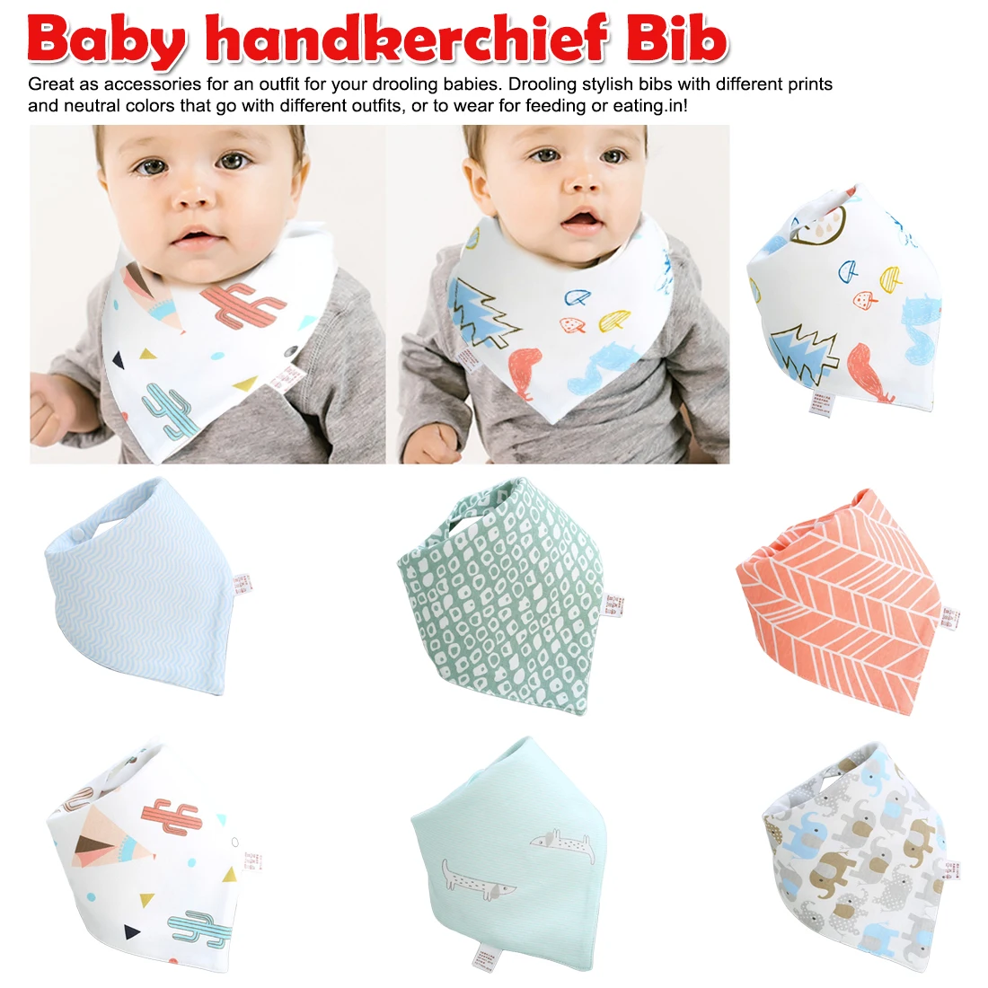 baby bibs triangle