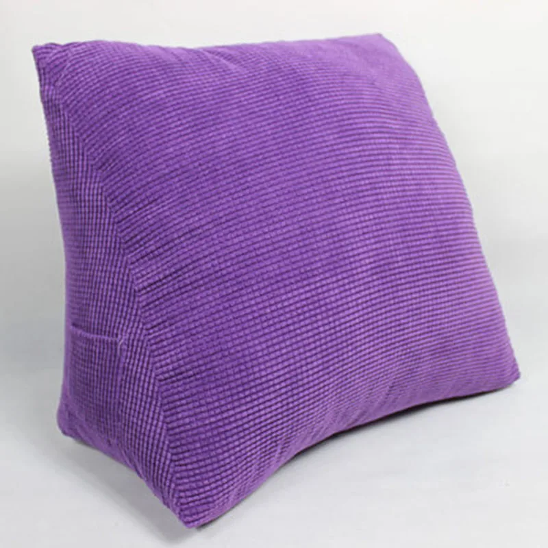 Подушка для дивана, кровати, спальни, треугольник, Скандинавский дизайн, подушка для пола Gotcha Sandalye Minderi, поясничная опора для офисного стула 60KOA95 - Цвет: Purple