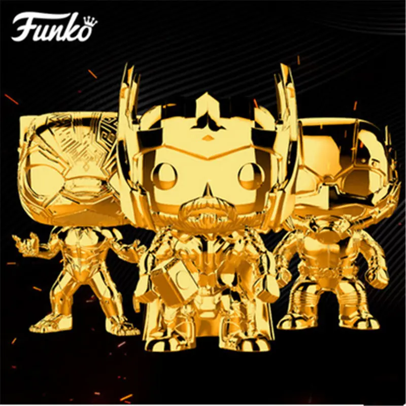 Официальный Funko pop Marvel 10th юбилей Черная пантера винил кукла подарок на день рождения фигурку игрушки для любителей кино Коллекция