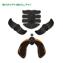 EMS, беспроводной стимулятор мышц, тренажер, умный фитнес, тренировка живота, Электрические наклейки для похудения, пояс для похудения, унисекс