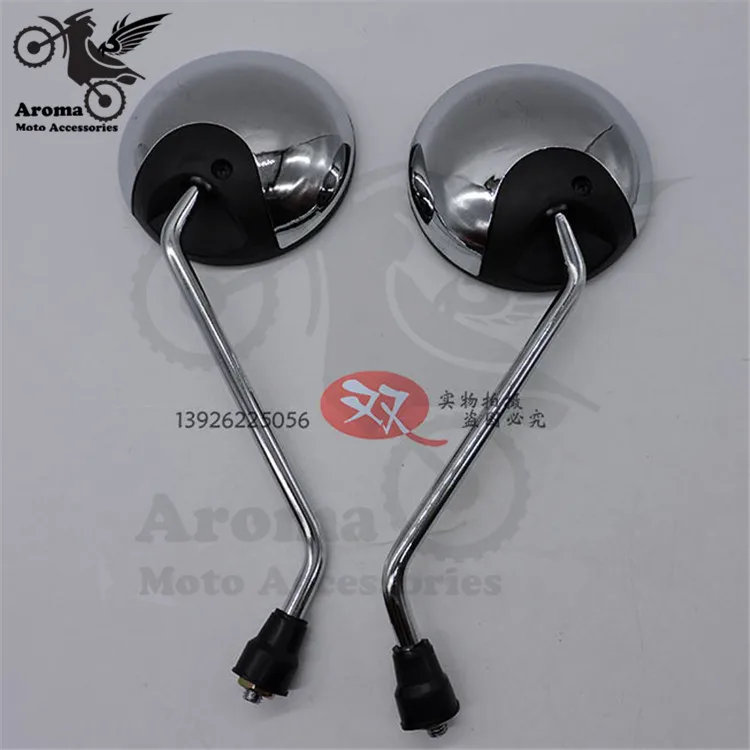

sliver motorcycle mirrors for suzuki rearview mirror motorbike side mirror ATV Off-road moto Accessories dirt pit bike scooter